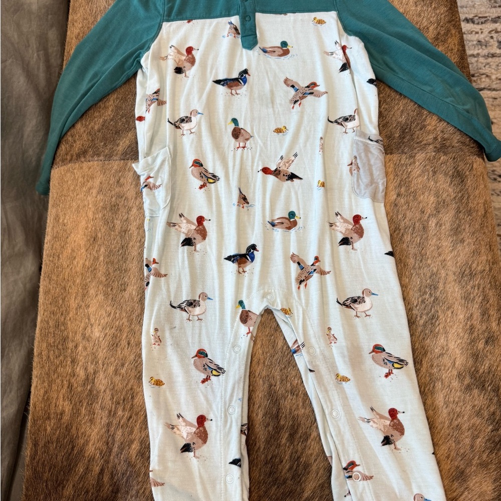 Duck Print Romper